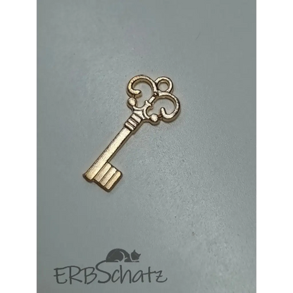 Anhänger/Charm kleiner Schlüssel - Gold