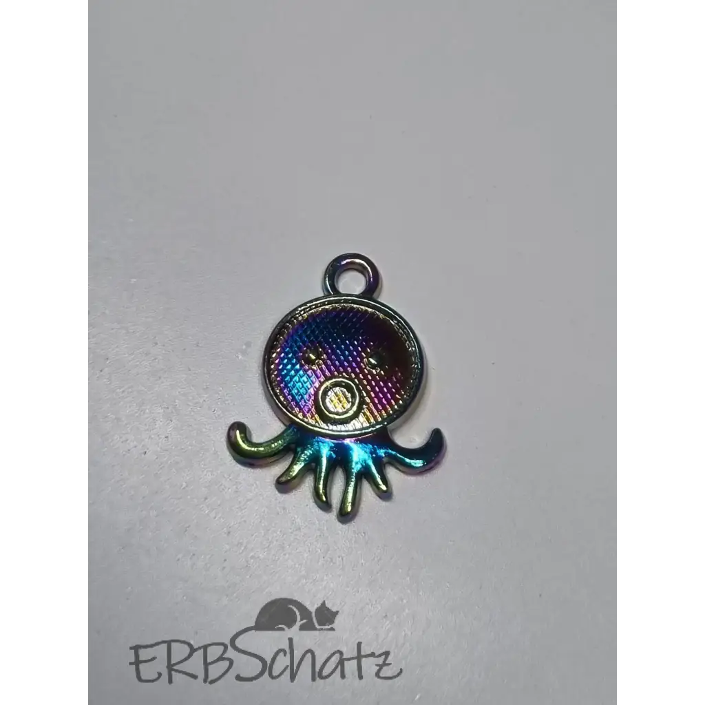 Anhänger/Charm Rainbow Kraken - Krake Gesicht