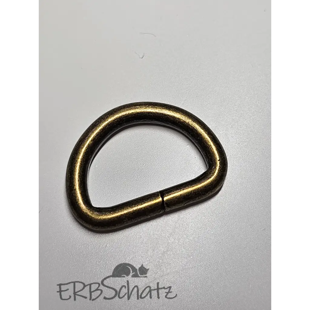 D-Ring Bronze breit für 25mm Gurtband - Bronze