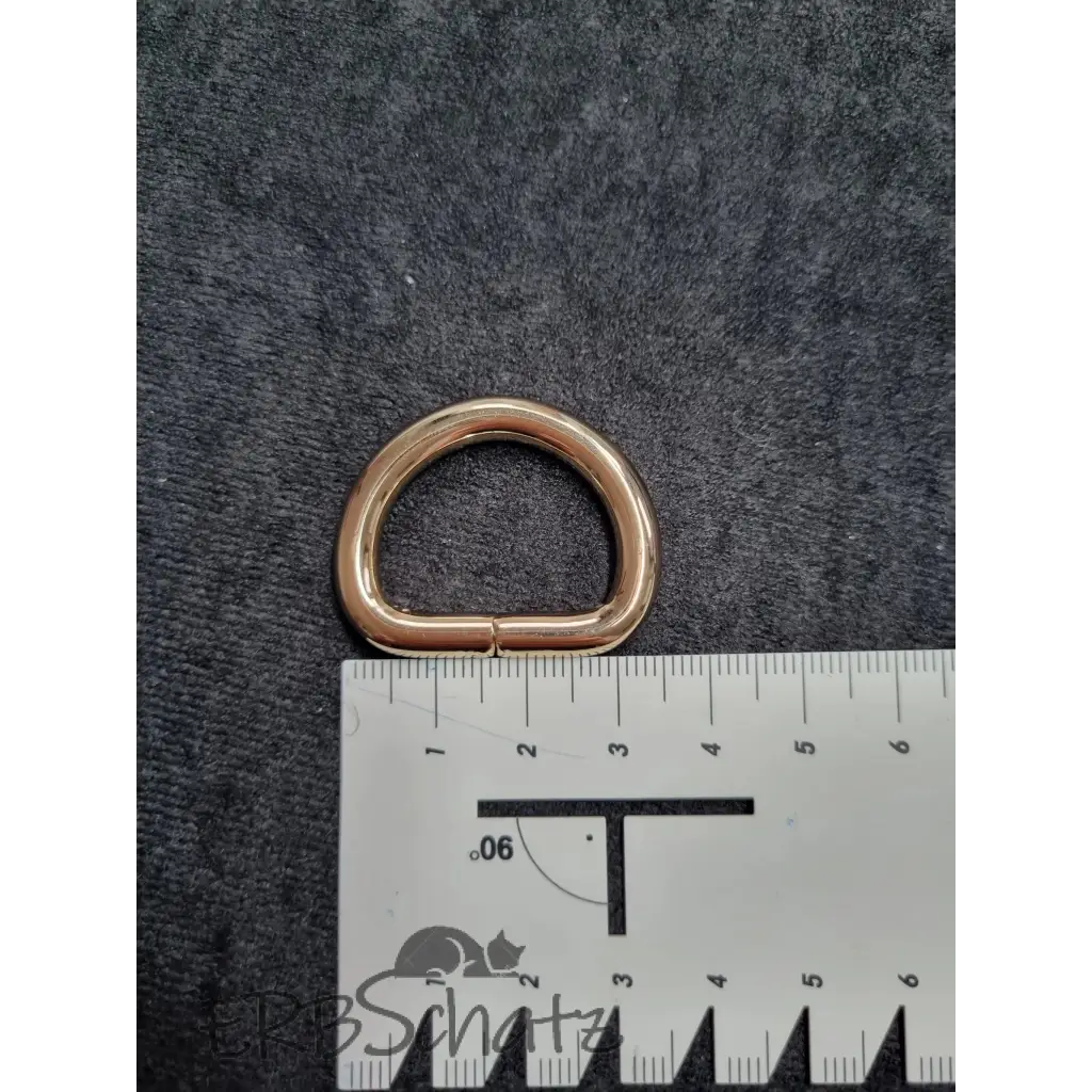 D-Ring Gold breit für 25mm Gurtband - Gold