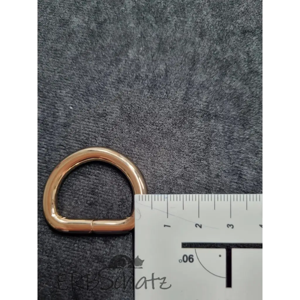 D-Ring Gold breit für 25mm Gurtband - Gold