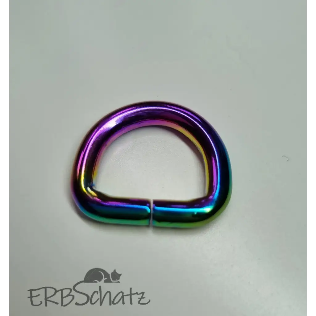 D-Ring Rainbow breit für 20mm Gurtband - Rainbow