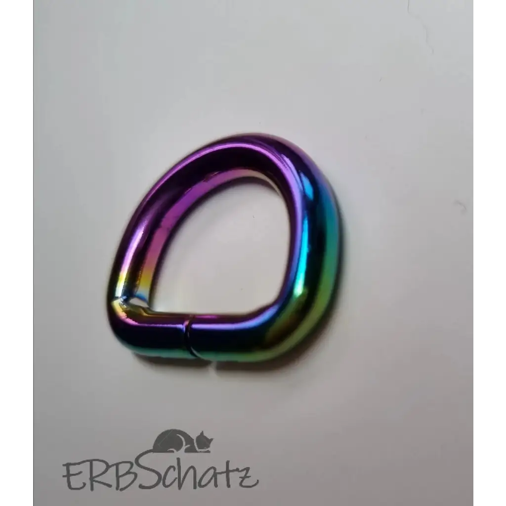 D-Ring Rainbow breit für 20mm Gurtband - Rainbow