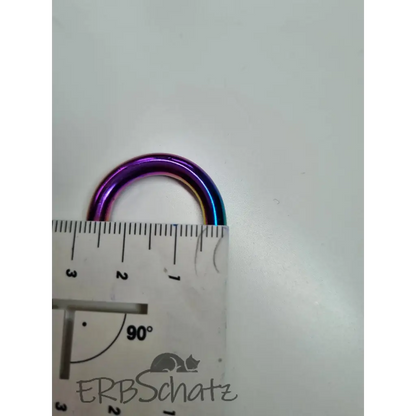 D-Ring Rainbow breit für 20mm Gurtband - Rainbow