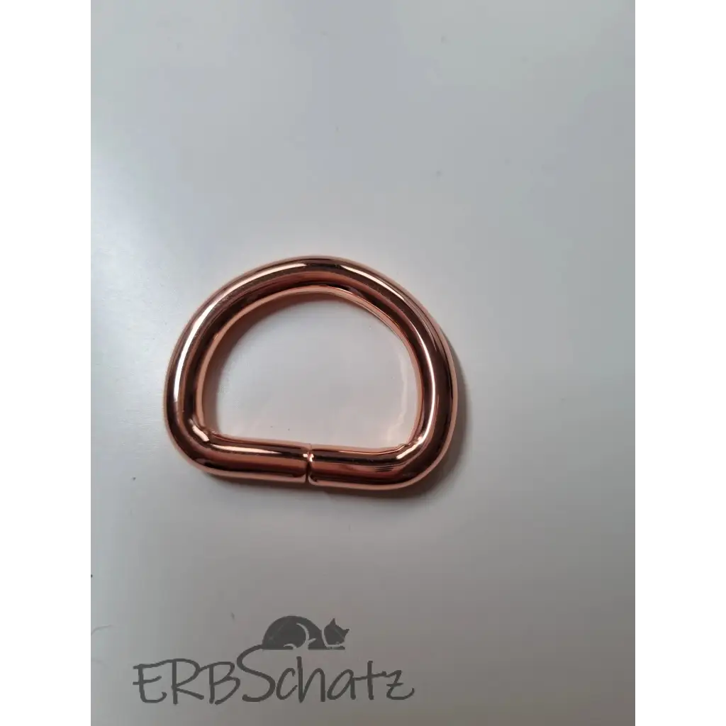 D-Ring Rosegold breit für 25mm Gurtband - Rosegold