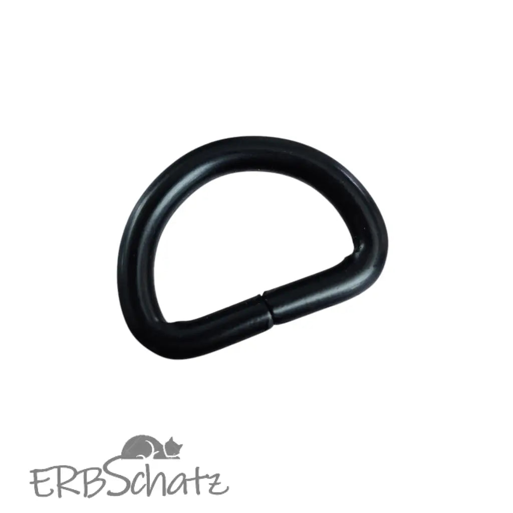 D-Ringe Farbauswahl für 25mm Gurtband - Black matt