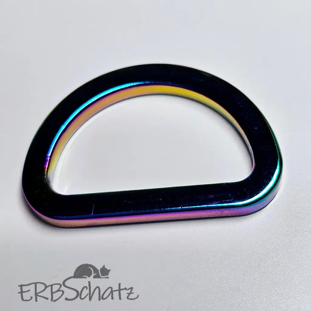 D-Ringe modern Farbauswahl für 25mm Gurtband - Rainbow