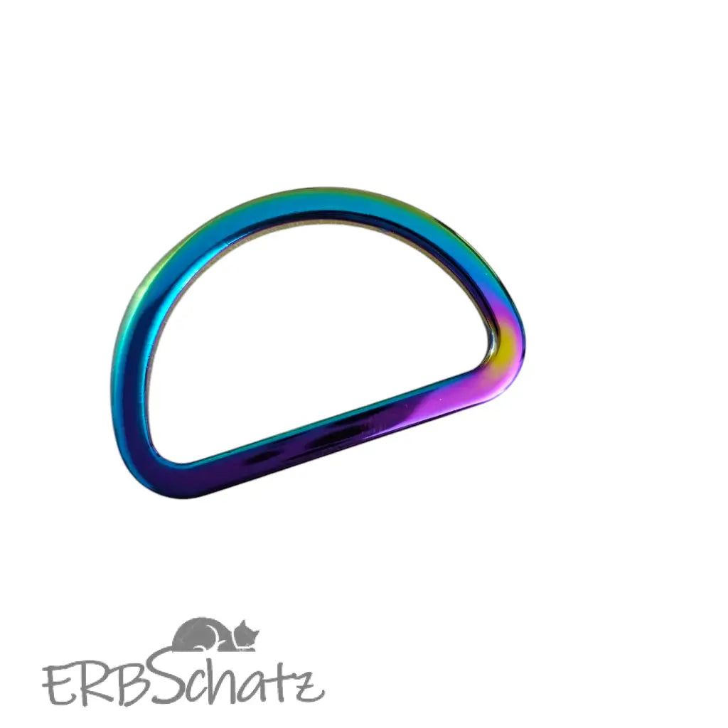 D-Ringe Modern Farbauswahl für 38mm Gurtband - Rainbow