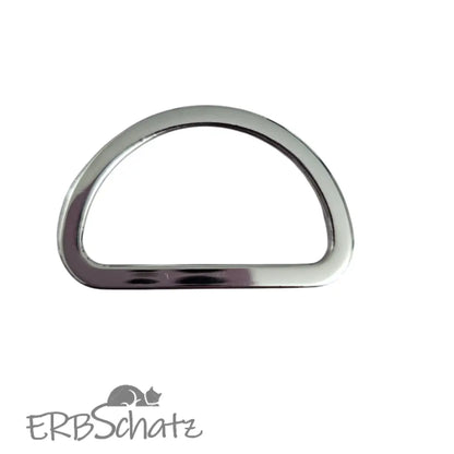 D-Ringe Modern Farbauswahl für 38mm Gurtband - Silber