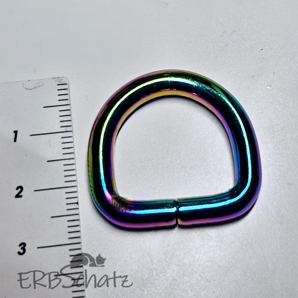 D-Ringe Rainbow höher für 20mm Gurtband - Rainbow