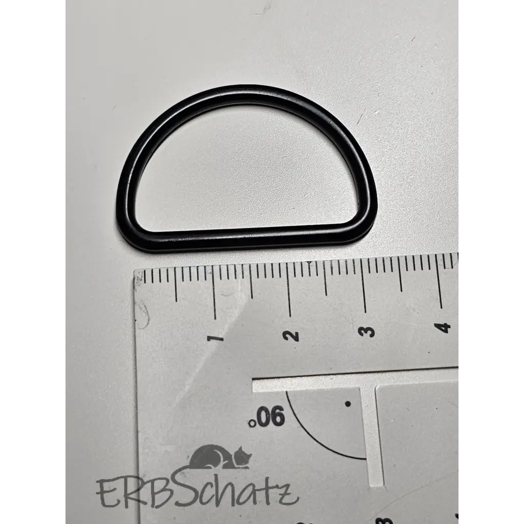 D-Ringe schmale Form Schwarz matt für 30mm Gurtband