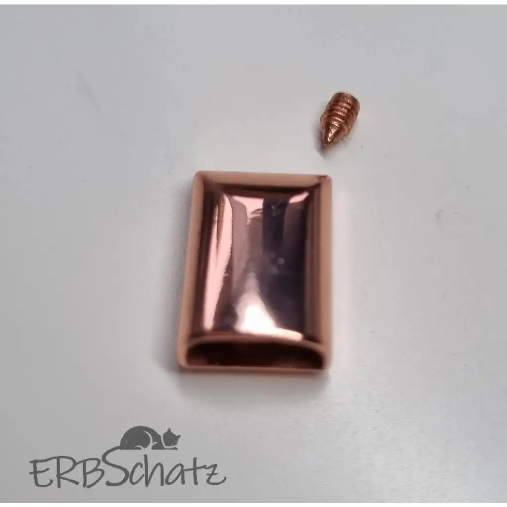 Endstücke Reißverschluss 10x17mm - Rosegold