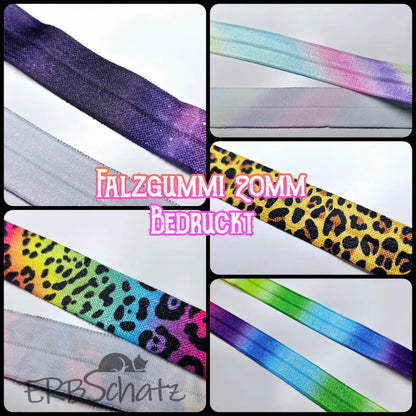 Falzgummiband Bedruckt breite 20mm