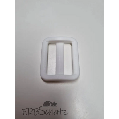 Gurtschieber Kunststoff Farbauswahl für 25mm Gurtband - Weiß