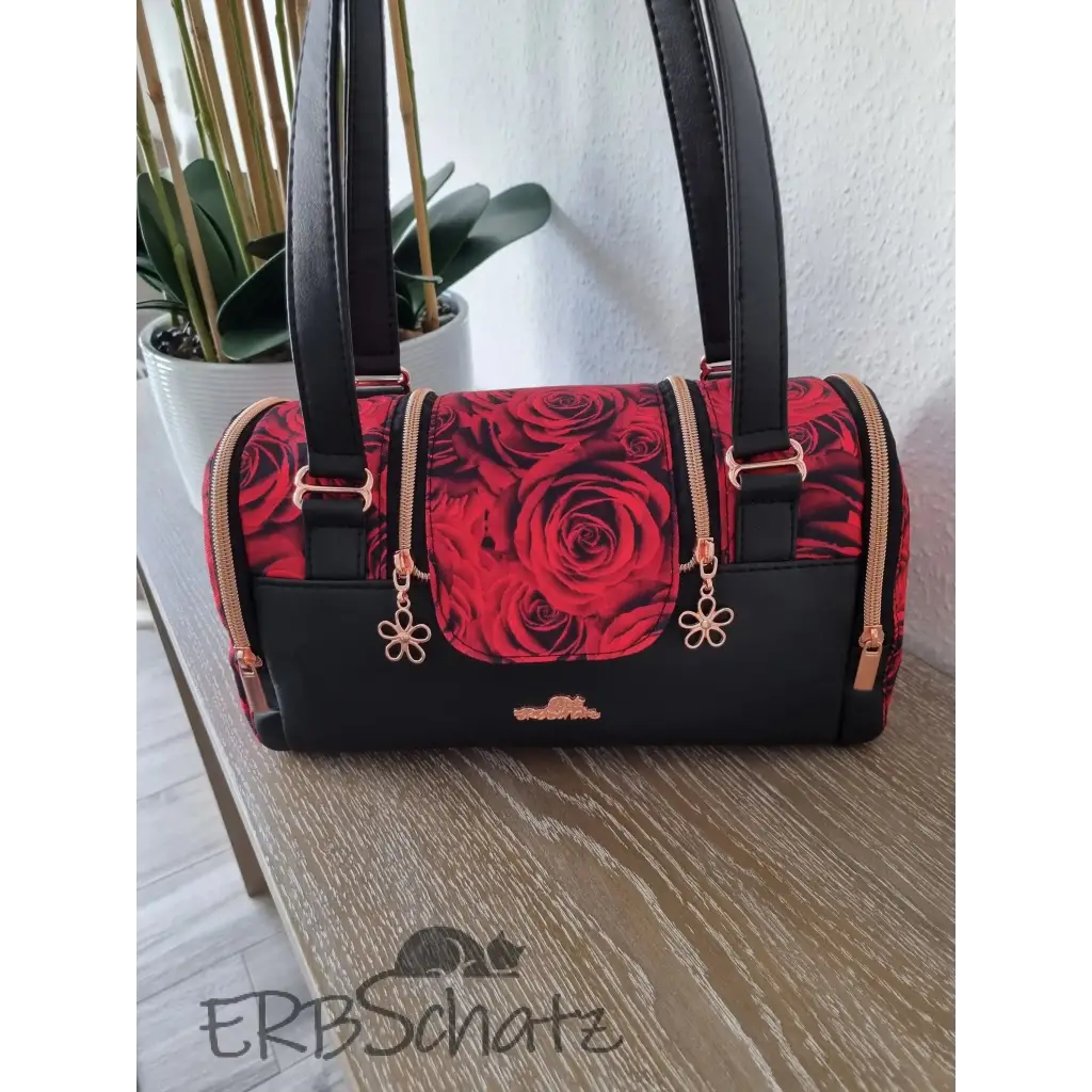 Handtasche Rosen Barrelbag