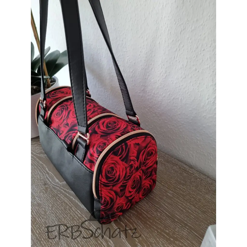 Handtasche Rosen Barrelbag