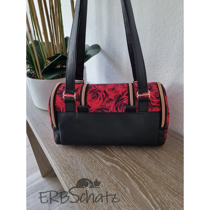 Handtasche Rosen Barrelbag