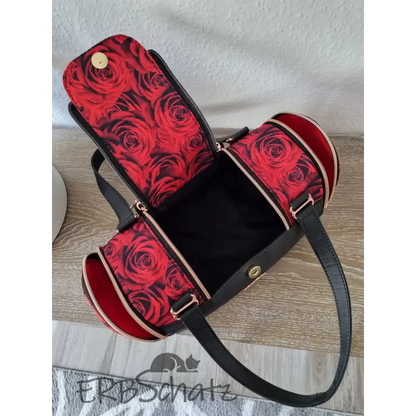 Handtasche Rosen Barrelbag