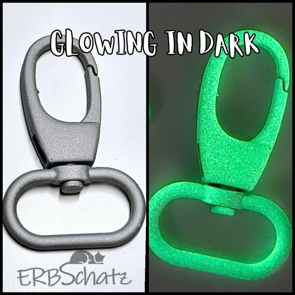 Karabiner New Art Glowing in Dark für 25mm Gurtband