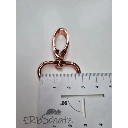 Karabiner Rosegold für 20mm Gurtband - Rosegold