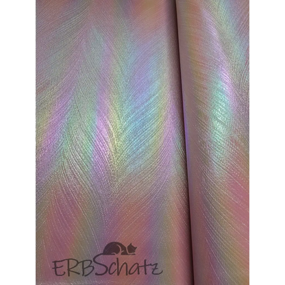 Kunstleder Frosted Rainbow Shimmer 30 x 140 cm