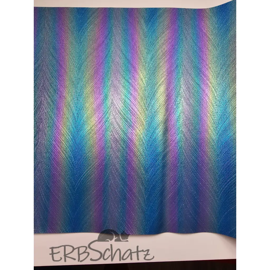 Kunstleder Frosted Rainbow Shimmer 30 x 140 cm