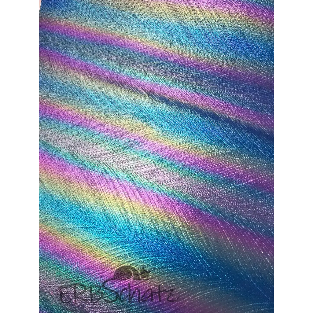 Kunstleder Frosted Rainbow Shimmer 30 x 140 cm - BlueLilac
