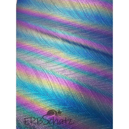 Kunstleder Frosted Rainbow Shimmer 30 x 140 cm - BlueLilac