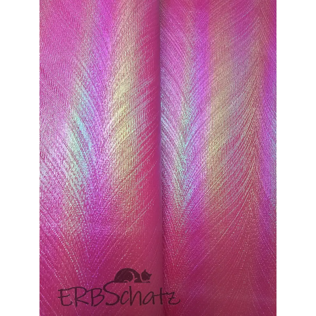 Kunstleder Frosted Rainbow Shimmer 30 x 140 cm - Pinkish