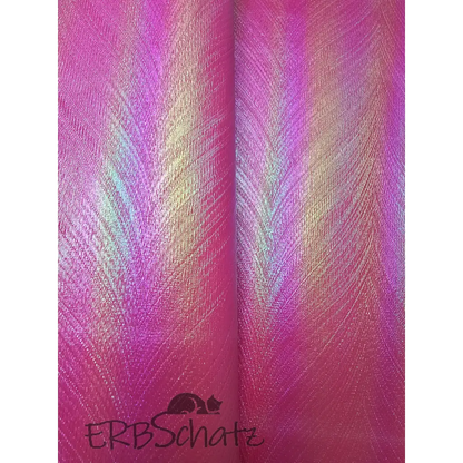 Kunstleder Frosted Rainbow Shimmer 30 x 140 cm - Pinkish
