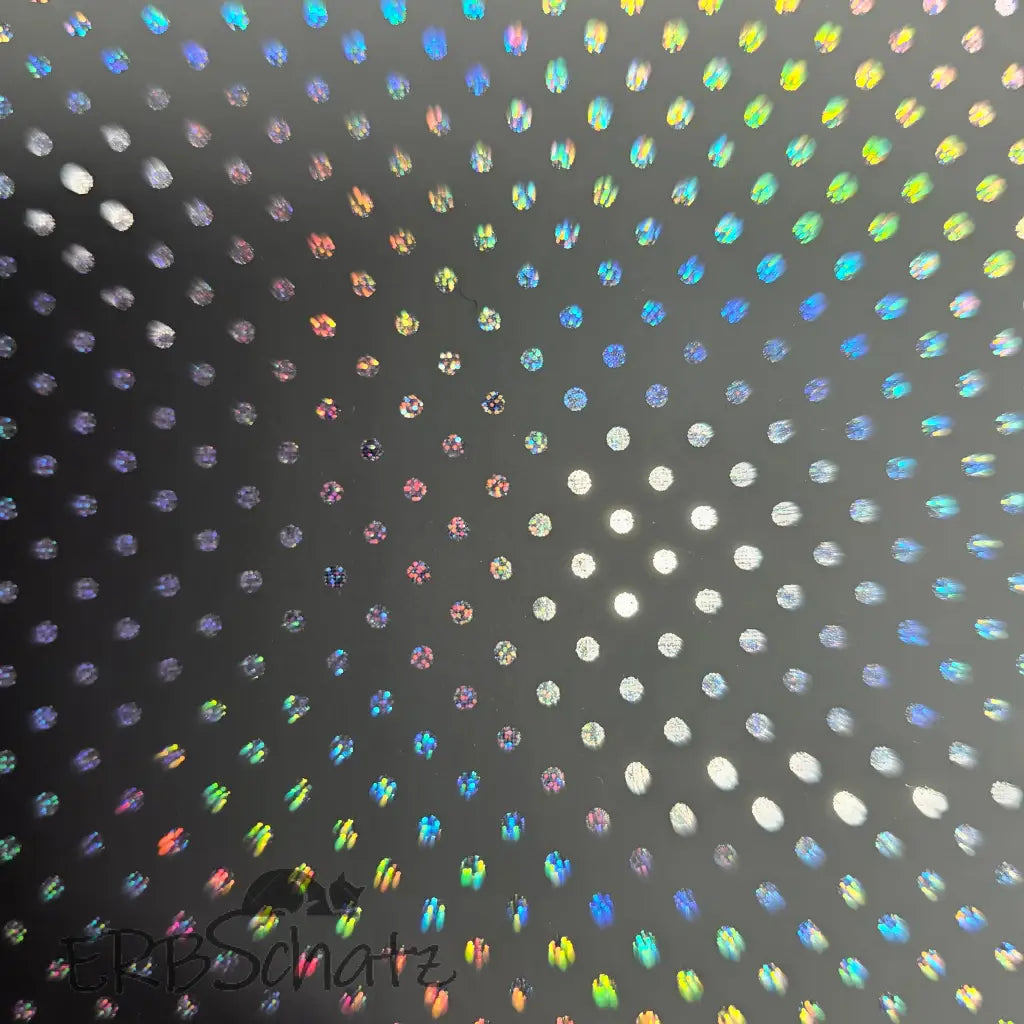 Kunstleder Holo Dots Rollen 30 x 135 cm