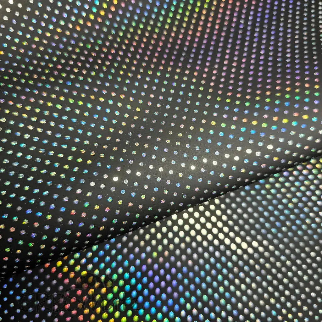 Kunstleder Holo Dots Rollen 30 x 135 cm