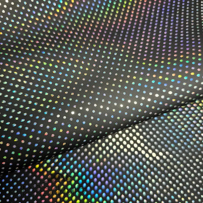 Kunstleder Holo Dots Rollen 30 x 135 cm