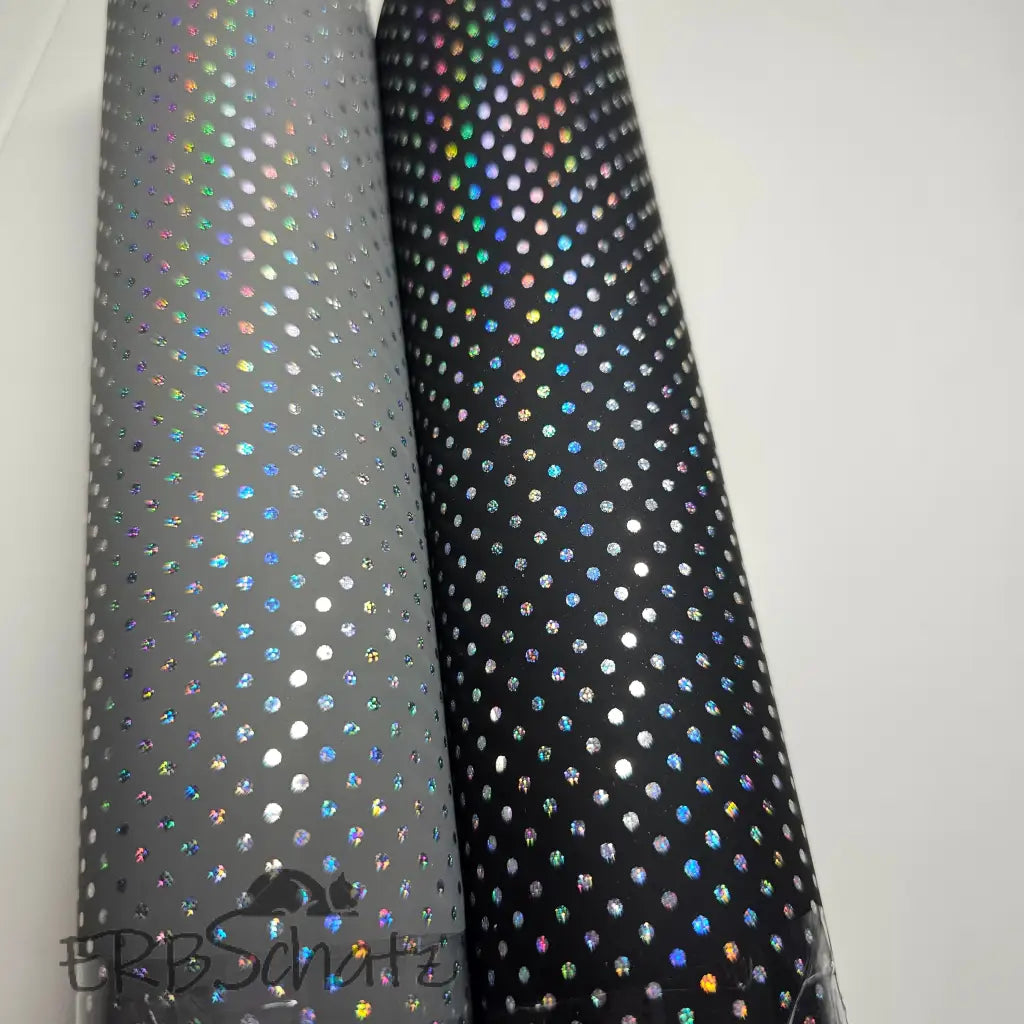 Kunstleder Holo Dots Rollen 30 x 135 cm