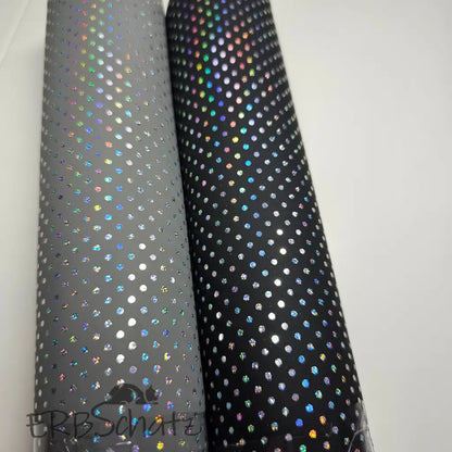 Kunstleder Holo Dots Rollen 30 x 135 cm