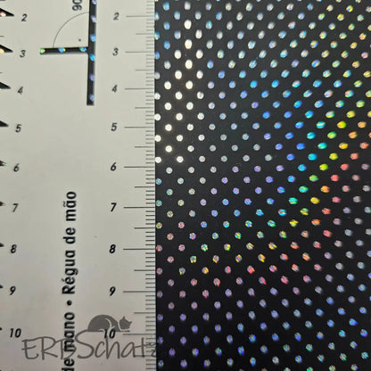 Kunstleder Holo Dots Rollen 30 x 135 cm