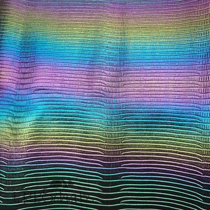 Kunstleder Holoshimmer Embossed Stripes Rollen 30 x 135 cm