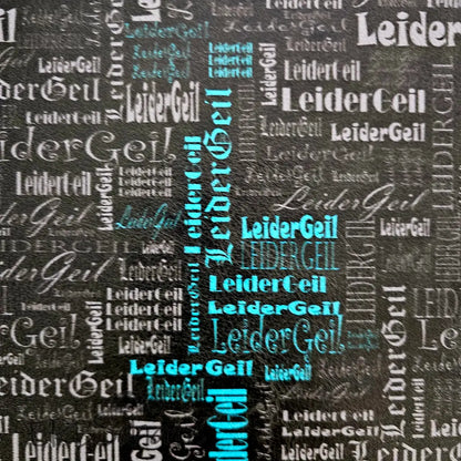 Kunstleder LeiderGeil Wordcloud 30 x 140 cm