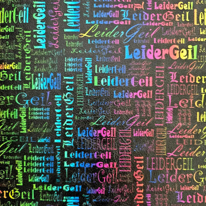 Kunstleder LeiderGeil Wordcloud 30 x 140 cm