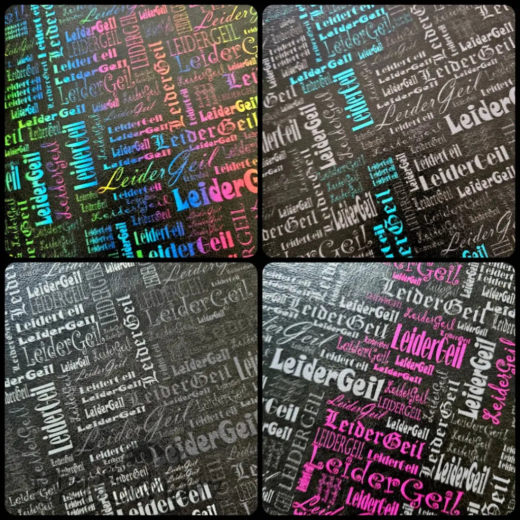 Kunstleder LeiderGeil Wordcloud 30 x 140 cm