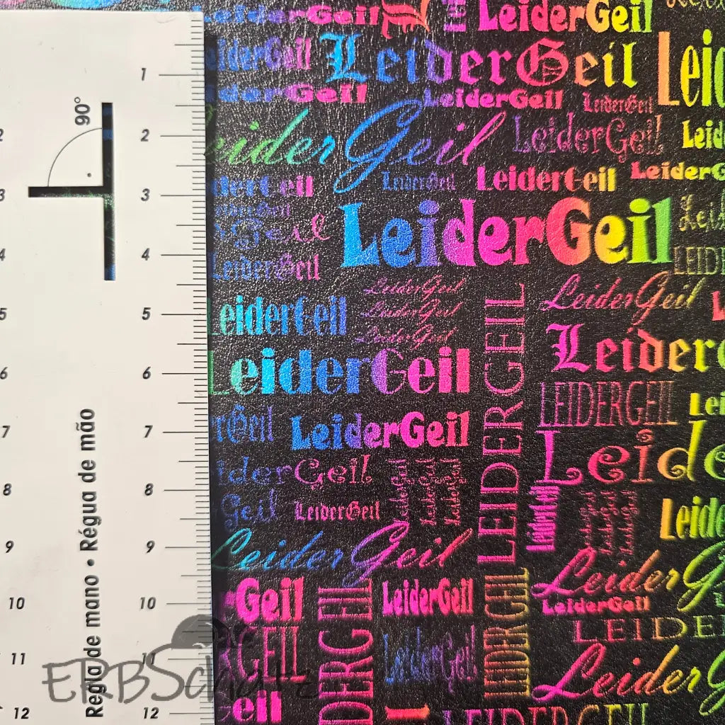 Kunstleder LeiderGeil Wordcloud 30 x 140 cm