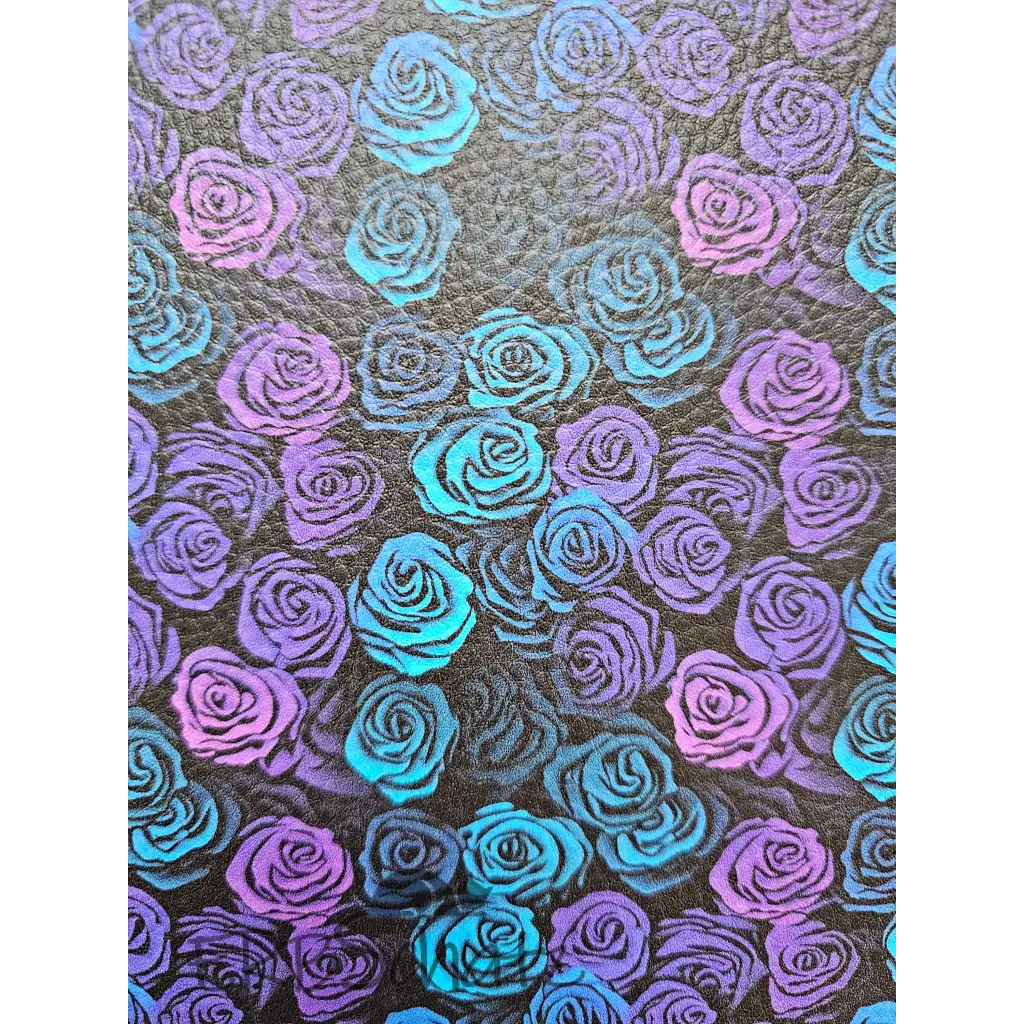 Kunstleder Outline Roses 30 x 140 cm