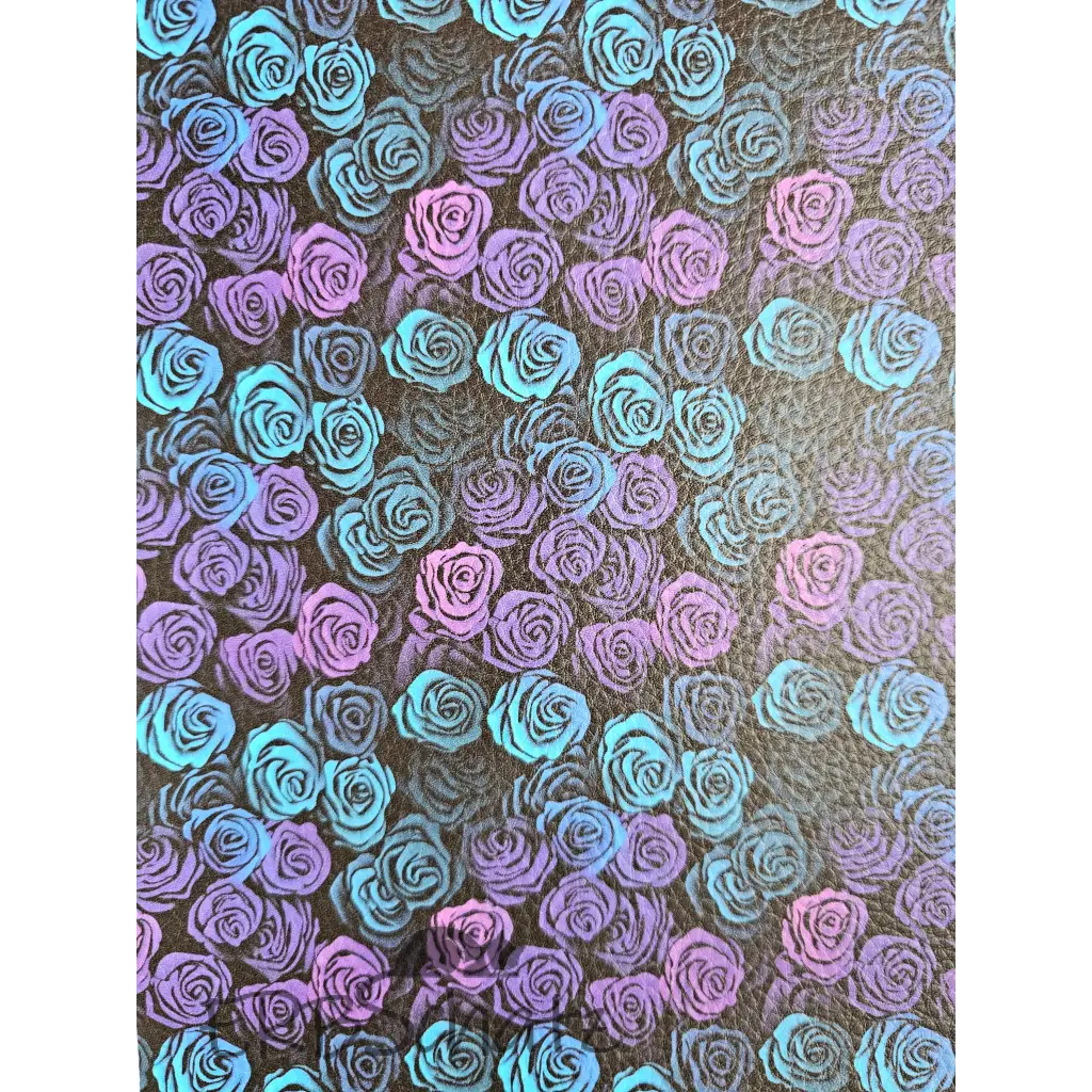 Kunstleder Outline Roses 30 x 140 cm
