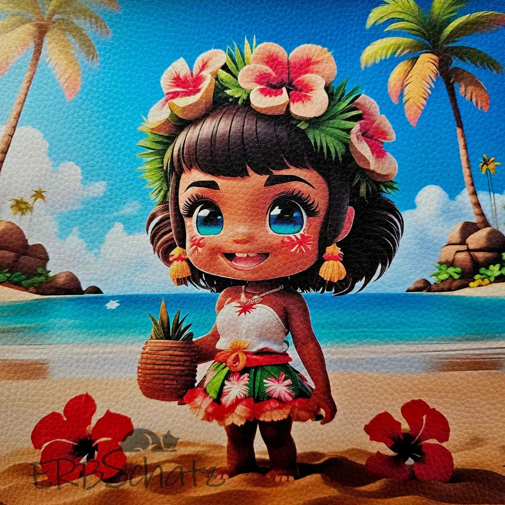 Kunstleder Panel Aloha Babe 25x 25cm - Aloha Babe 25 - P25