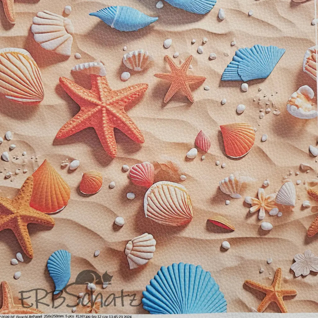 Kunstleder Panel Beach Collection 25x 25cm - P25