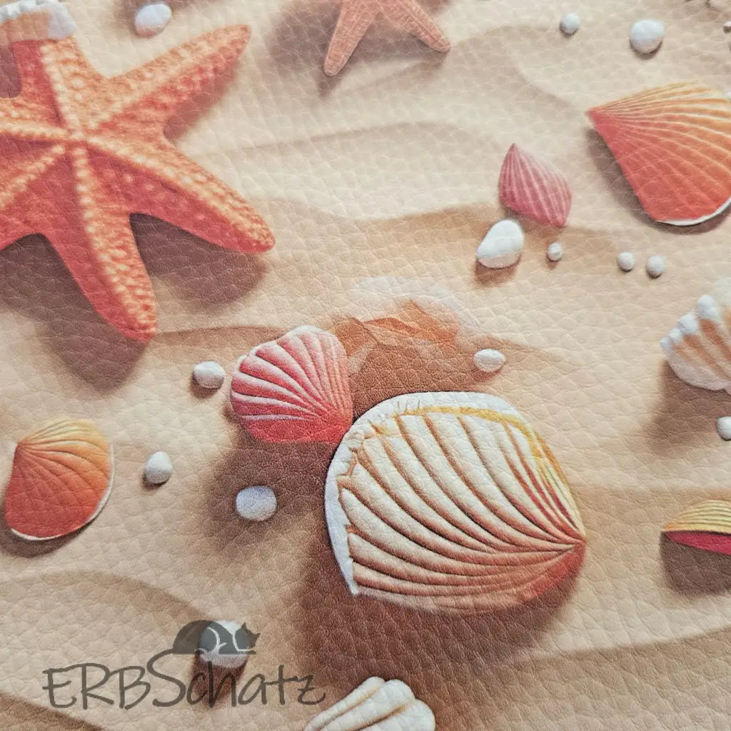 Kunstleder Panel Beach Collection 25x 25cm - Sandy Beach