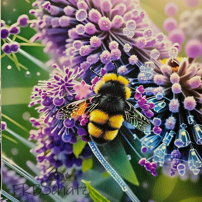 Kunstleder Panel BumbleBee Collection 30x 30cm - Lavendel