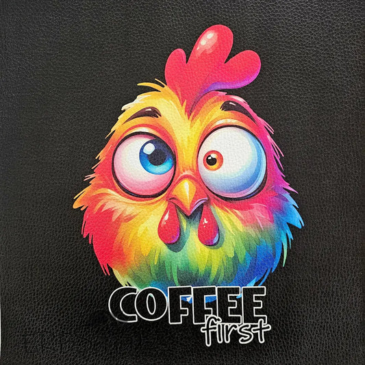 Kunstleder Panel Colour Coffee Chicken 25x 25cm - Colour