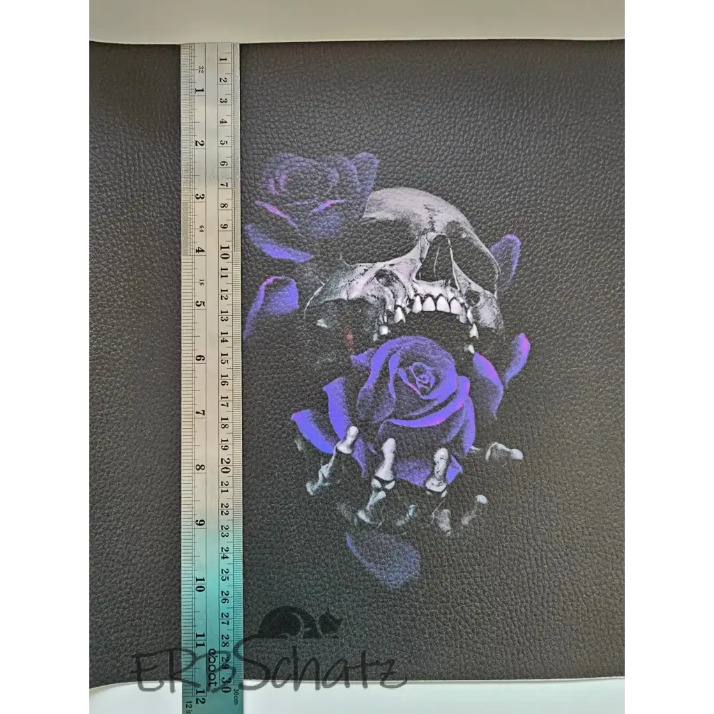 Kunstleder Panel Decent Skull zur Auswahl 30x 30cm - P30