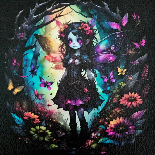 Kunstleder Panel DreamForest Fairy 25x 25cm - P25